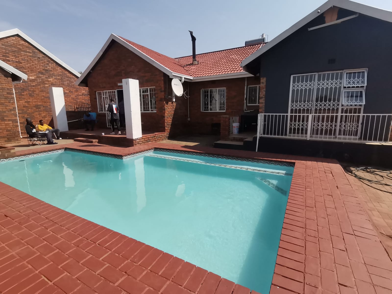 Back view of the Chester Haven Recovery Centre with pool